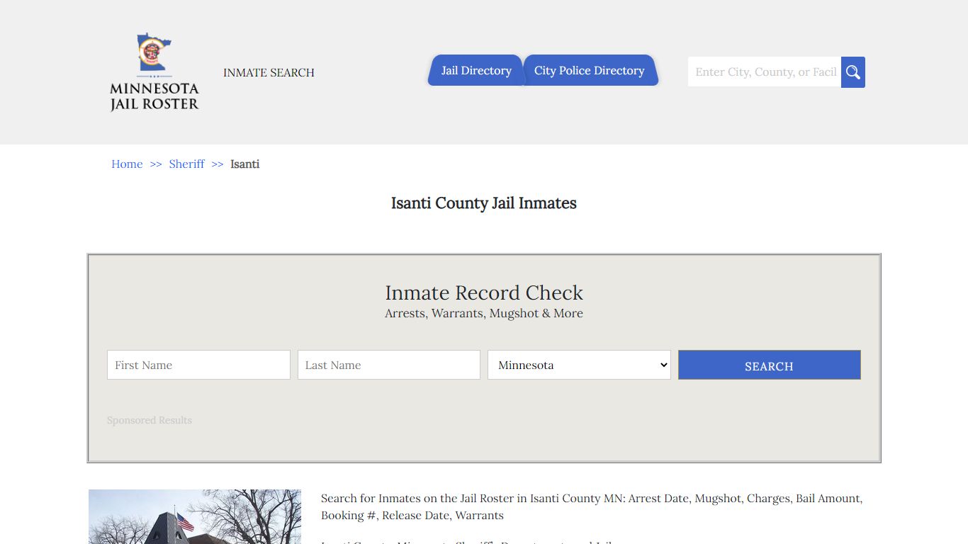 Isanti County Jail Inmates | Jail Roster Search
